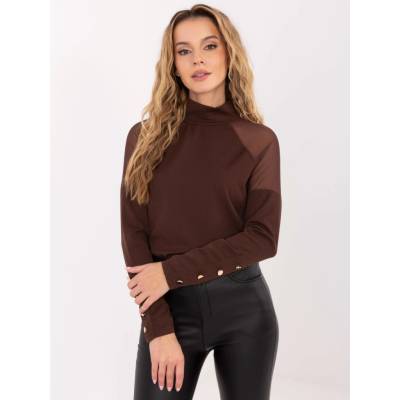 Blouse MI BZ M776.13 brown čierna hnedá
