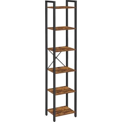 SONGMICS Knihovna Vasagle Porat 187,5 cm hnědá