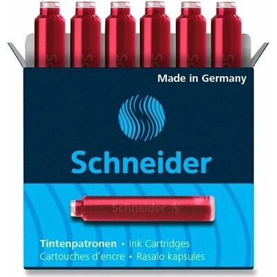 Schneider Inkoustové bombičky 6 ks červené