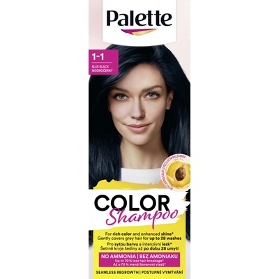 Palette Barva Color Shampoo 1-1 modročerný
