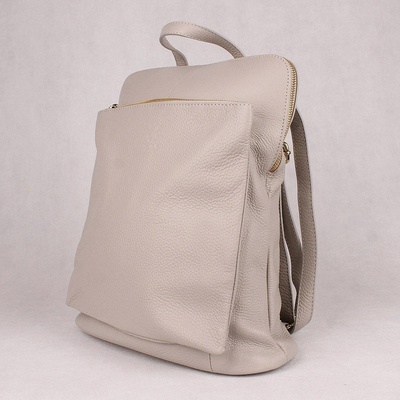 Kožený batoh/crossbody kabelka 7750 šedý