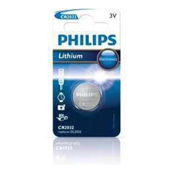Image 1 of Philips Батерия литиева Philips Electronics CR2032, 3V, 1 бр (CR2032/01B)