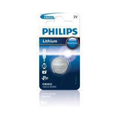 Philips Батерия литиева Philips Electronics CR2032, 3V, 1 бр (CR2032/01B)