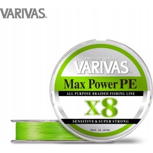 Varivas Šnúra Max Power PE X8 Lime Green 150m 0,148mm