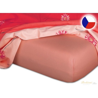 Dadka jersey prostěradlo Exclusive losos 70x160
