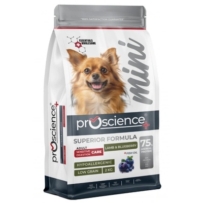 Proscience ProScience Adult Mini Dog - Lamb Blueberry - храна за пораснали кучета от мини породи с агне и боровинки - 2 кг, Турция