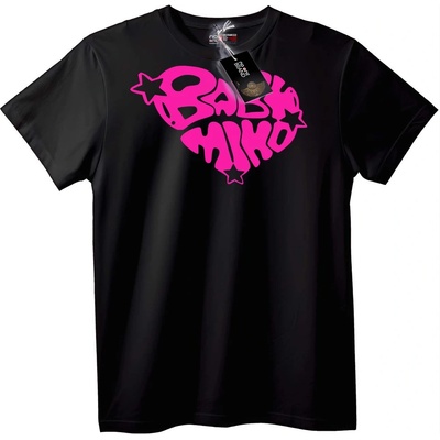 NOONEBRAND Тениска Баба Miko сърце - XS, Black