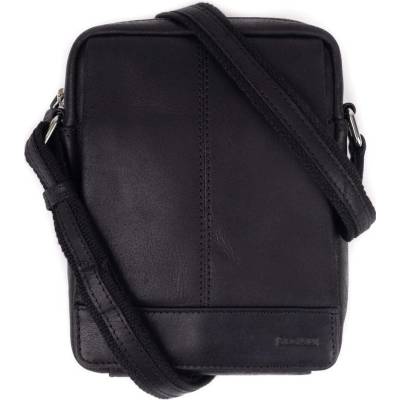 Segali pánska kožená crossbody taška 171 black