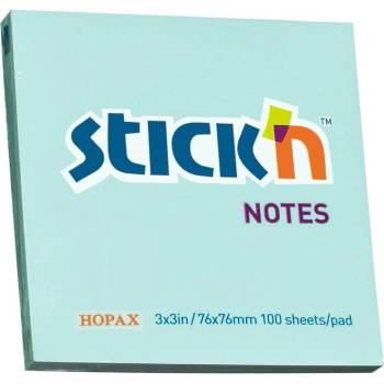 Stick`n Stick'n Самозалепващи се листчета, 76 x 76 mm, пастелни, син (1040120100)