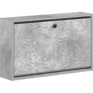 vidaXL Стенно шкафче за обувки DELFT 71 x 17 x 43 см Бетонно сиво (897068)
