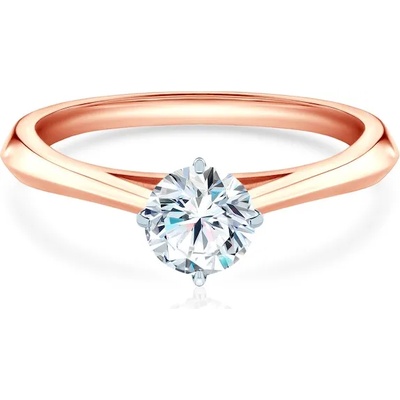 SAVICKI Годежен пръстен The Light: двуцветно злато, с диамант