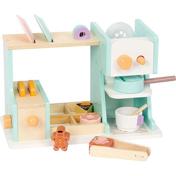 Wooden Дървена кафетерия с кафе машина за деца 3+ (1012426f)