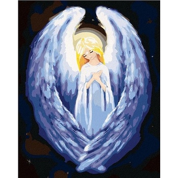 Zuty Maľovanie Podľa Čísel Anjel S Veľkými Krídlami 40 x 50 cm Plátno 8596530087007