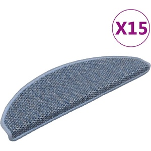 vidaXL Самозалепващи стелки за стълби вид сизал 15 бр 65x21x4 см сини - mystock - 196,35 лв
