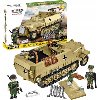 COBI 3130 World War II Německý kolopásový obrněný transportér Sd.Kfz. 251/10 1:35 – Zboží Dáma