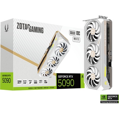 ZOTAC GeForce RTX 5090 Solid OC White Edition 32GB GDDR7 512bit (ZT-B50900Q-10P)