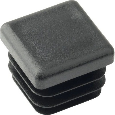 Zátka 20x20 mm, černá, 4 ks