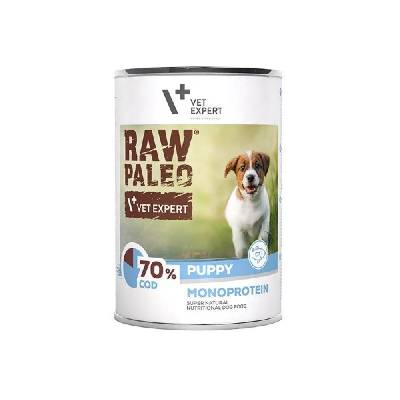 RAW PALEO Puppy Monoprotein Cod - мокра храна за кученца - 400 g (5902414209374)