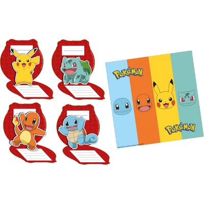 Pokémon pozvánky na párty 8 ks – Hledejceny.cz