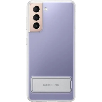 Image 1 of Samsung Galaxy S21 Clear Standing Cover transparent (EF-JG991CT)