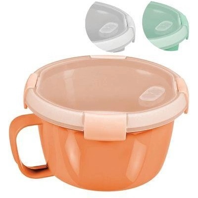 Curver Dóza s uškom mint sivá broskyňová 900 ml