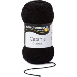 Schachenmayr Catania 00110 Black Плетива прежда (9801210-00110-SCHACHENMAYR)