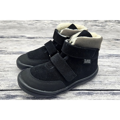 Jonap kožené zimní boty s membránou Jerry černá