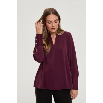 Moodo Елегантна бордо риза Moodo Moodo | Cherven | ЖЕНИ | XXL
