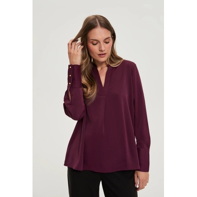 Moodo Елегантна бордо риза Moodo Moodo | Cherven | ЖЕНИ | XXL