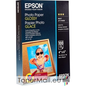 Epson Фотохартия EPSON C13S042548 Glossy Photo Paper, 10 x 15 cm, 200g/m2, 100 Sheets