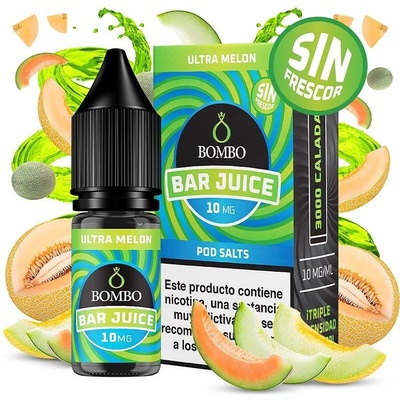 Bombo Bar Juice Ultra Melon No Ice Nic Salts 10ml