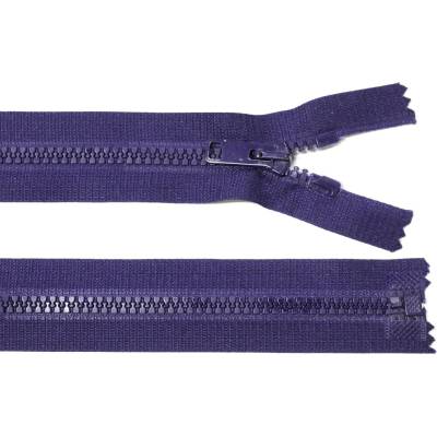 Kostěný zip no.5 rozepínací 75cm bundový color: 596 tmavě fialová