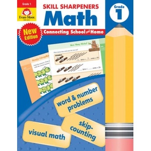 Skill Sharpeners: Math, Grade 1 Workbook | Evan-Moor Educational Publishers (2021)