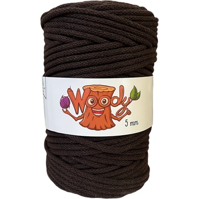 Woody Crafts Woody 5 mm – Tmavě hnědá (50m)