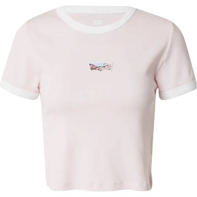 Levi's Тениска 'Graphic Mini Ringer' розово, размер S