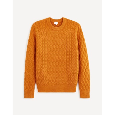 Celio Мъжки оранжев плетен пуловер Celio Veceltic Celio | Oranzhev | МЪЖЕ | XXL