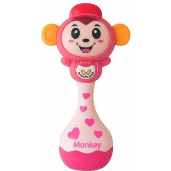Raya Toys Бебешка музикална дрънкалка Raya Toys - Маймунка (503123318)