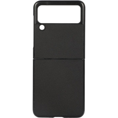 GKK Кожен Калъф за Samsung Galaxy Z Flip 3, Skin Leather Case, Черен (5901012378981)