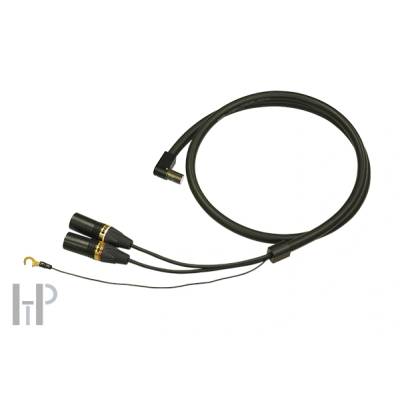 Saec SCX-5000 XLR - L - Висок клас напълно симетричен фоно кабел с проводник PC-Triple C - ъгловиден (068934)