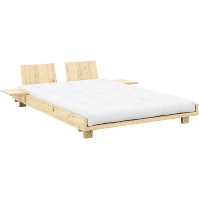 Karup Design Social Bed s roštom z borovicového dreva v prírodnej farbe