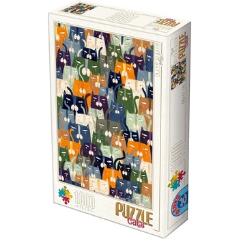 D-Toys - Puzzle Andrea Kürti: Cats - 1 000 piese