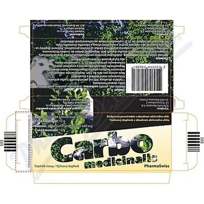 Carbo Medicinalis Sanova 20 tabliet