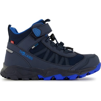 Trollkids Детски туристически обувки Trollkids Kid's Tronfjell Hiker Mid Walking boots - Navy / Medium Blue - размер 30 (EU) (702-2416-0313)