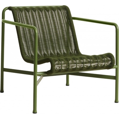 HAY Zahradní křeslo Palissade Cord Lounge Chair Low, Olive