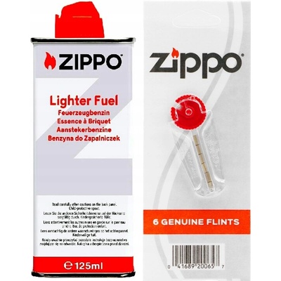 Sada príslušenstva Zippo benzín 125 ml + 6 ks kamienkov