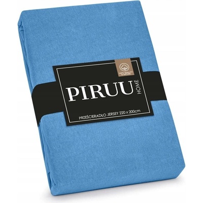 Piruu modré jersey Prostěradlo s gumou 200x220