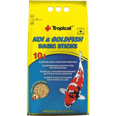 Tropical Koi goldfish basic sticks 10 l