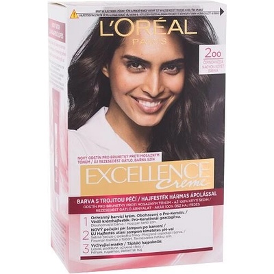 L'Oréal Excellence Creme Triple Protection 200 Black-Brown 48 ml