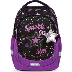 Belmil Ученическа чанта, с цип, BELMIL "Leisure Plus Sparkle like a Star", звезди 338-87/22 (338-87/22)