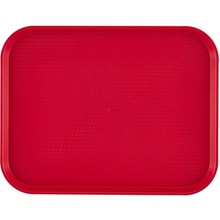 Cambro Tácka z polypropylénu na fast food veľká červená 355x457xH21mm